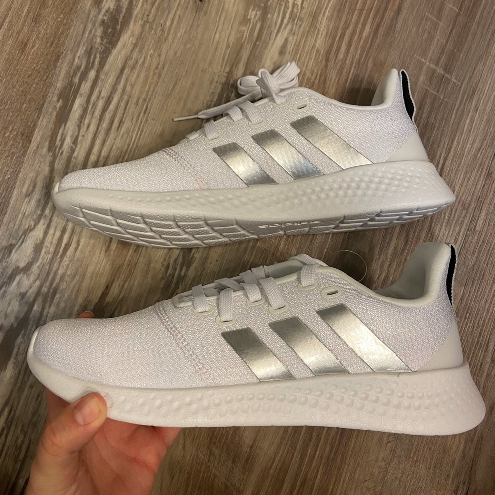 New all white Adidas